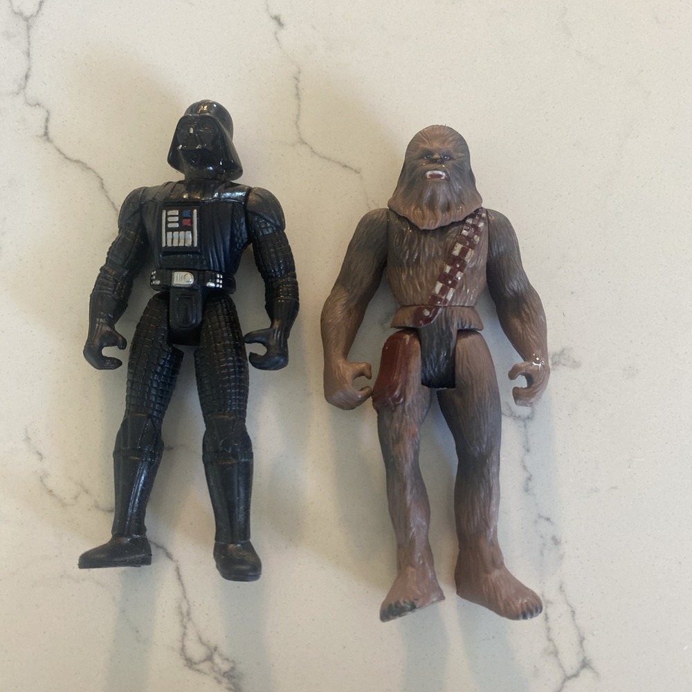 Darth Vader And Chewbacca 1995 Star Wars Action Figures, Kenner